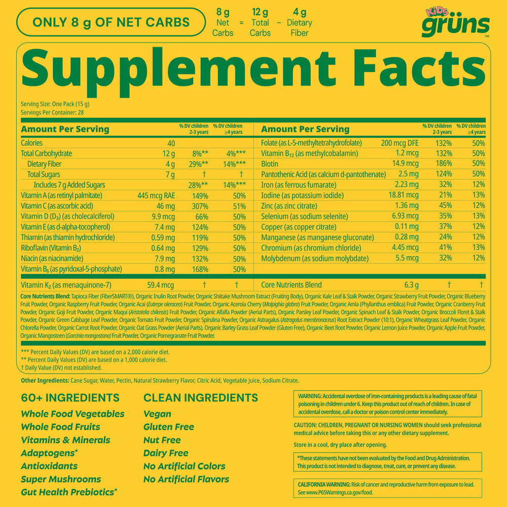 Grtins Kids Superfood Gummies