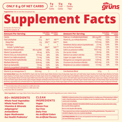 Grtins Kids Superfood Gummies
